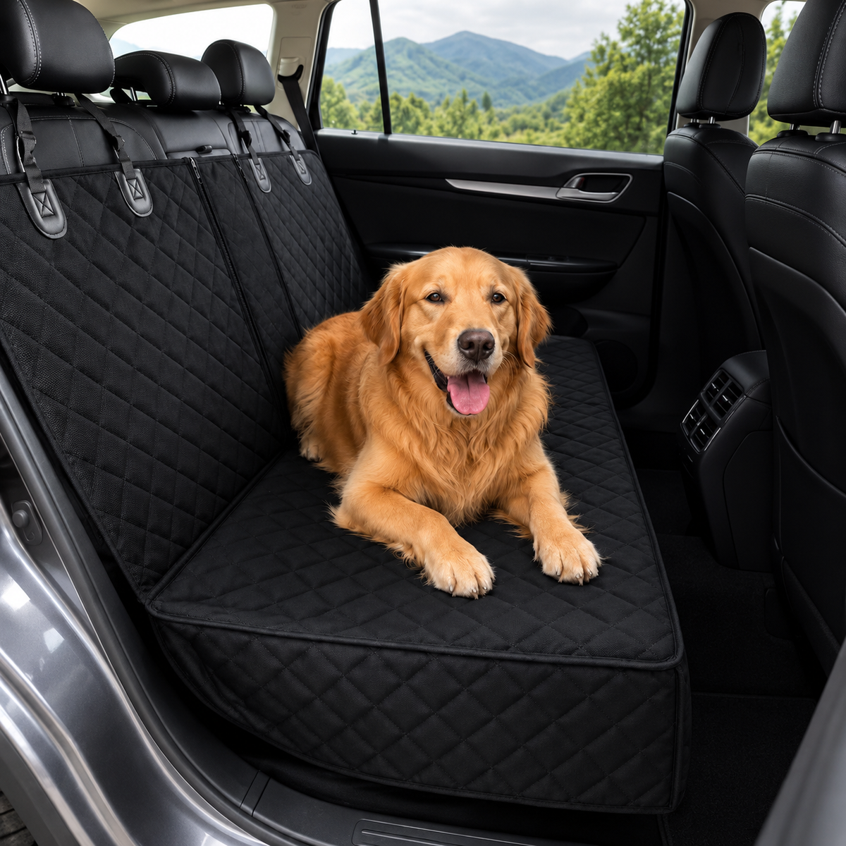 Furrivo™ Quilted Pet Car Seat Protector
